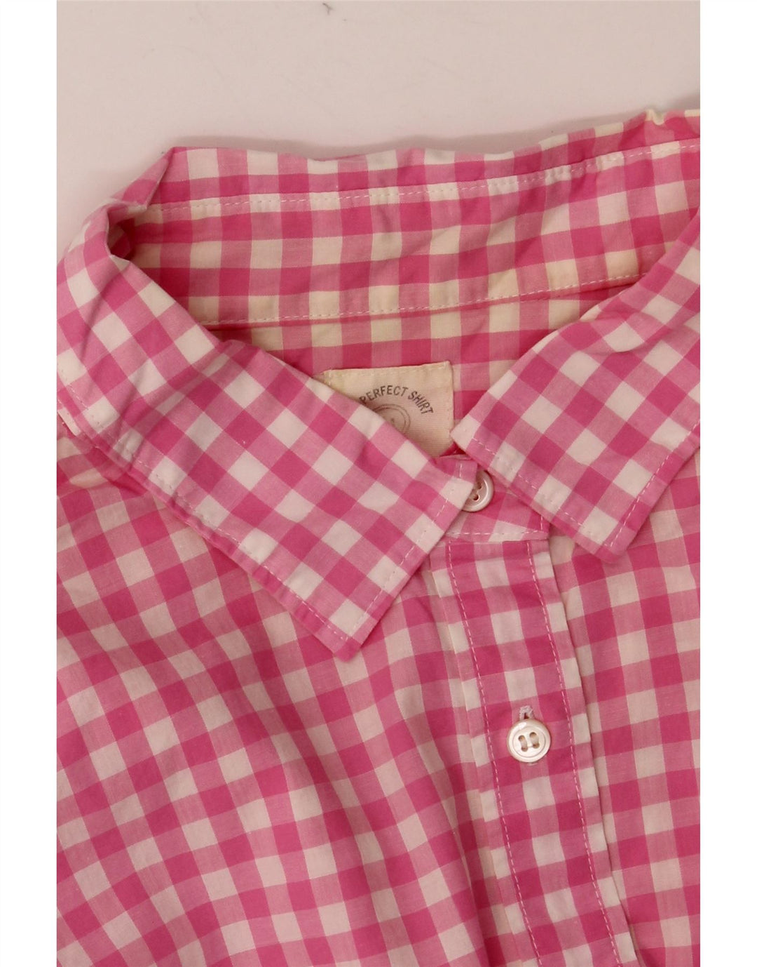 J. CREW Γυναικείο πουκάμισο UK 14 Medium Pink Gingham