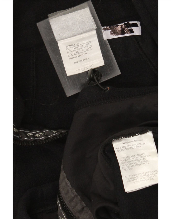Jack Wolfskin Γυναικεία επένδυση Fleece Jacket UK 16 Large Black Polyester