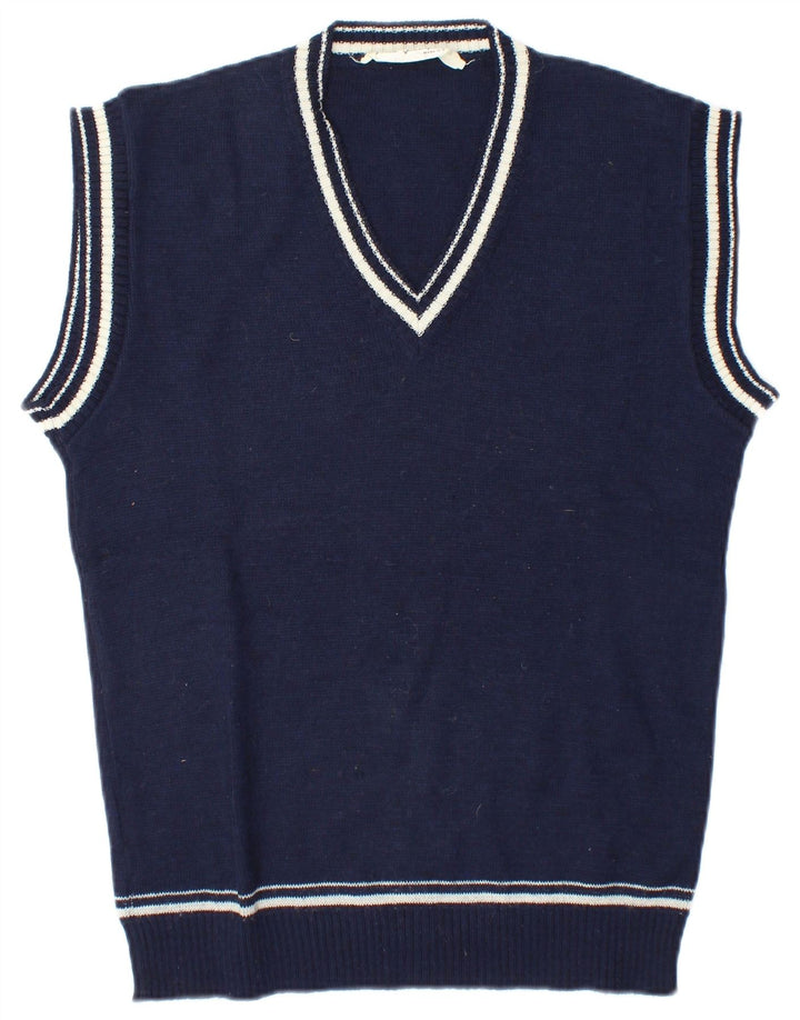 Vintage ανδρικό γιλέκο Tank Top Medium Navy Blue