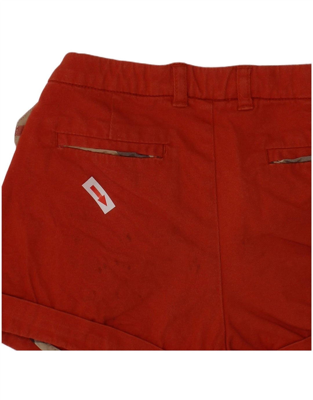 Burberry Girls Chino Shorts 5-6 ετών W22 Red Cotton Classic
