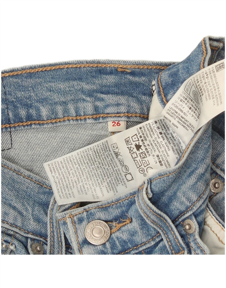 Γυναικείο τζιν σορτς Levi's W26 μικρό μπλε βαμβακερό