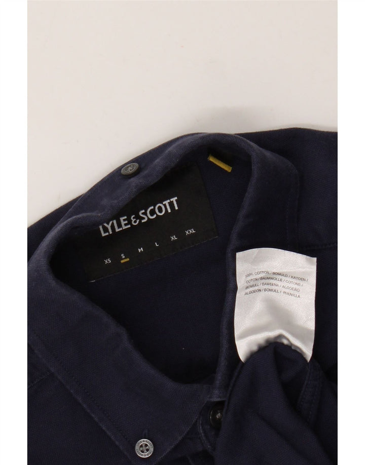 Ανδρικό πουκάμισο Lyle & Scott Μικρό Βαμβακερό Navy Blue