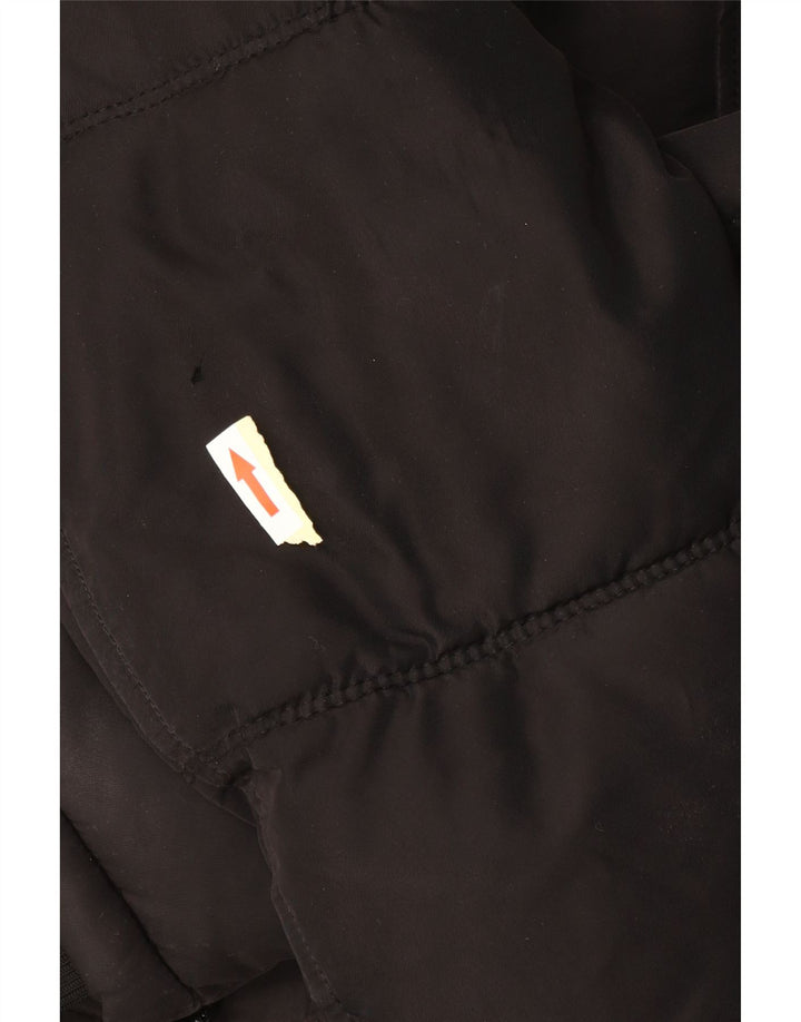 Zara Ανδρικό παλτό με κουκούλα UK 36 Small Black Polyester