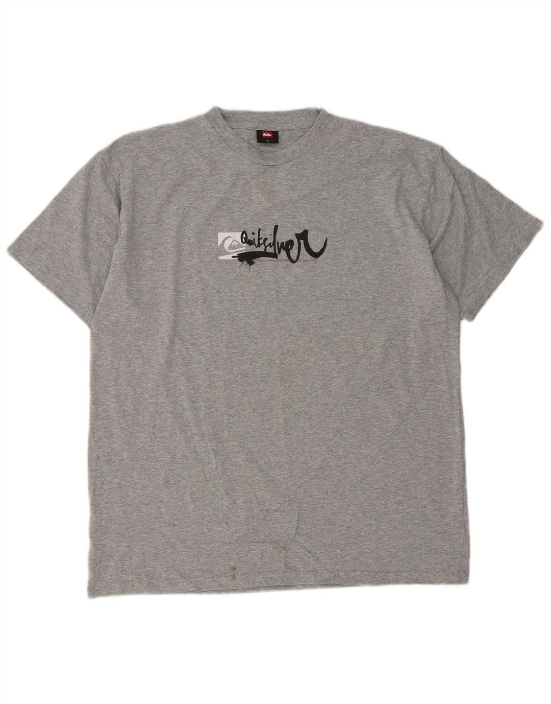Ανδρικό γραφικό μπλουζάκι Quiksilver Top Large Grey