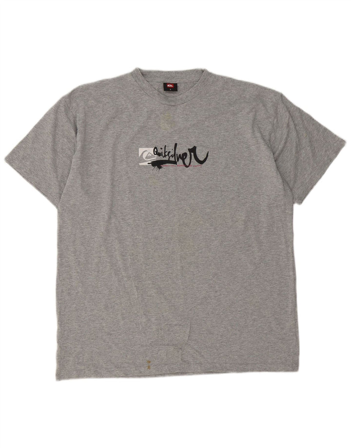 Ανδρικό γραφικό μπλουζάκι Quiksilver Top Large Grey