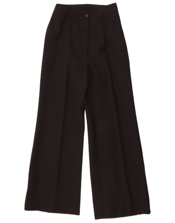 Vintage γυναικείο ψηλόμεσο casual παντελόνι IT 46 Large W26 L29 Μαύρο