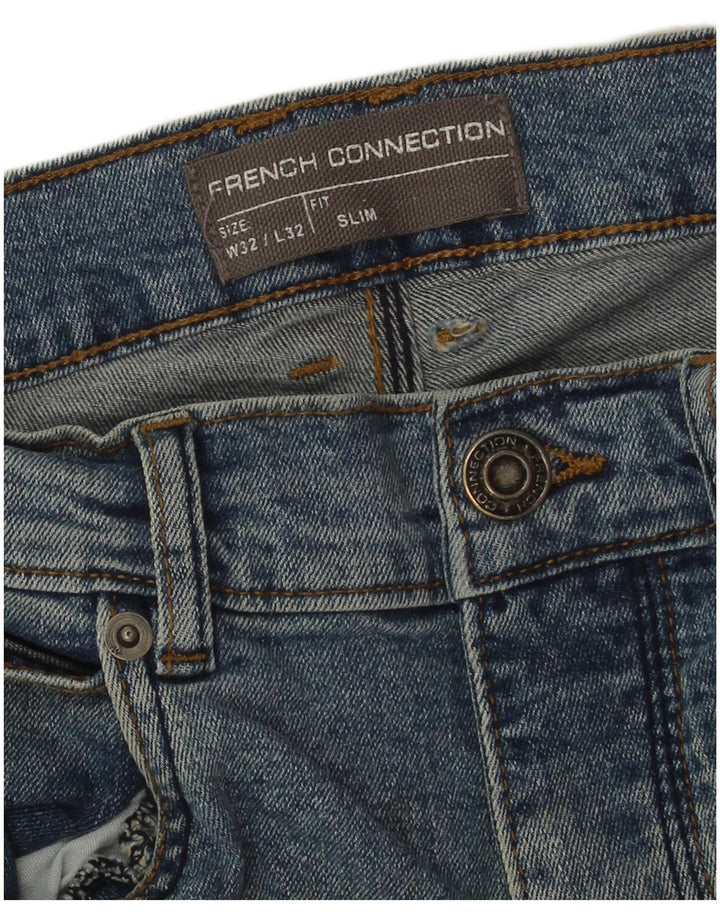 French Connection Ανδρικό Slim Jeans W32 L32 Μπλε βαμβακερό