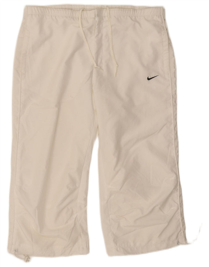 Γυναικεία φόρμα Nike Capri Παντελόνια UK 14/16 Large White Polyester