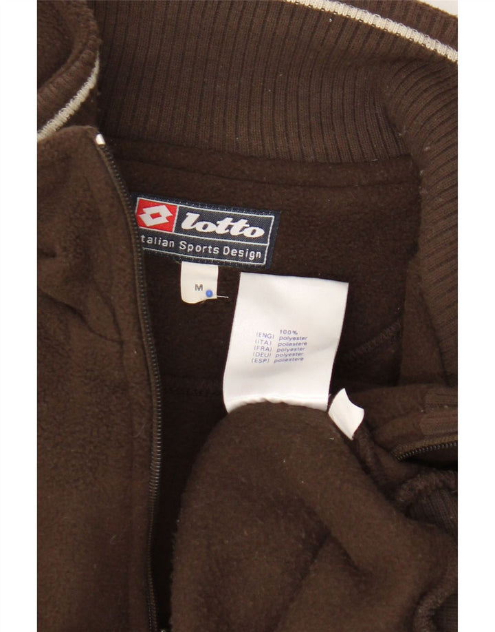 Lotto Ανδρικό φερμουάρ Fleece Jumper Μεσαίου καφέ Πολυεστέρας