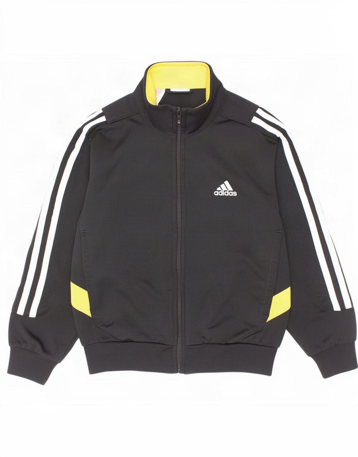 Adidas Boys αθλητική φόρμα Top Jacket 5-6 Years Black Colourblock Polyester