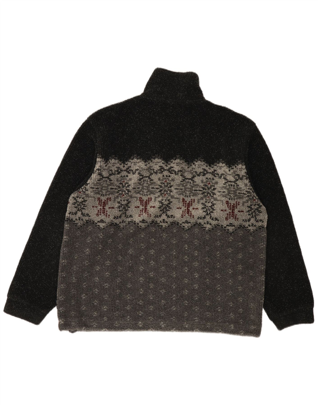 Colmar Ανδρικό φερμουάρ με λαιμόκοψη Fleece Jumper Medium Black Fair Isle