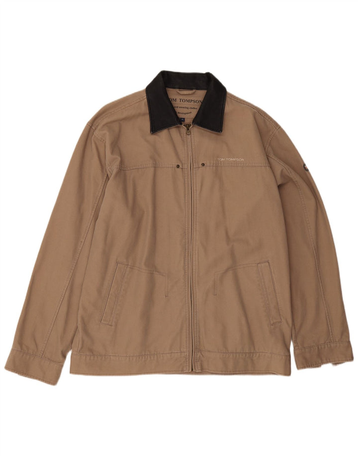Tom Tompson Ανδρικό Bomber Jacket UK 42 XL Beige Cotton