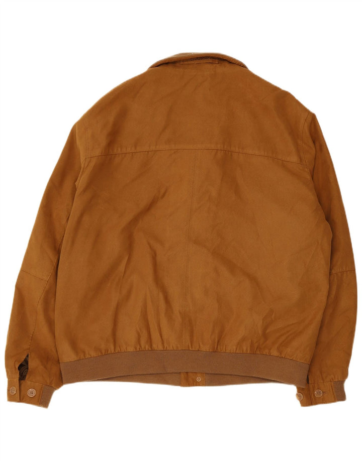 Vintage Ανδρικό Bomber Jacket IT 54 2XL Beige Polyester