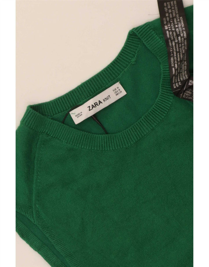 Zara Γυναικείο Γιλέκο Tank Top UK 12 Μεσαία Πράσινη Βισκόζη