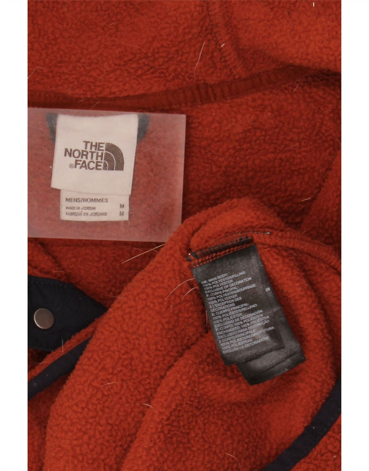 The North Face Ανδρική κουκούλα με κουκούλα Fleece Jumper με μεσαίο κόκκινο πολυεστέρα