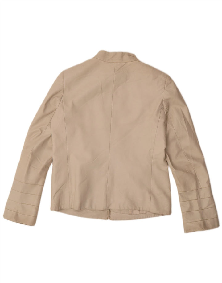 Olivieri Les Marees Γυναικείο Δερμάτινο Μπουφάν IT 44 Medium Beige Leather