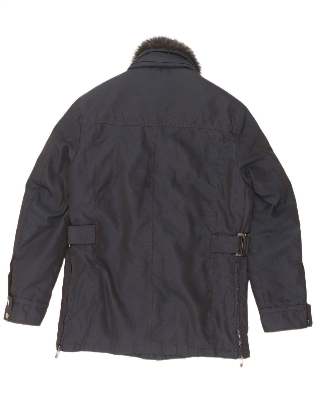 Wampum Mens Utility Jacket UK 38 Medium Navy Blue Polyester