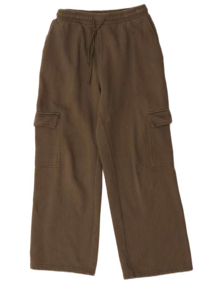 Zara Γυναικεία φόρμα Cargo Παντελόνι UK 12 Medium Khaki Cotton