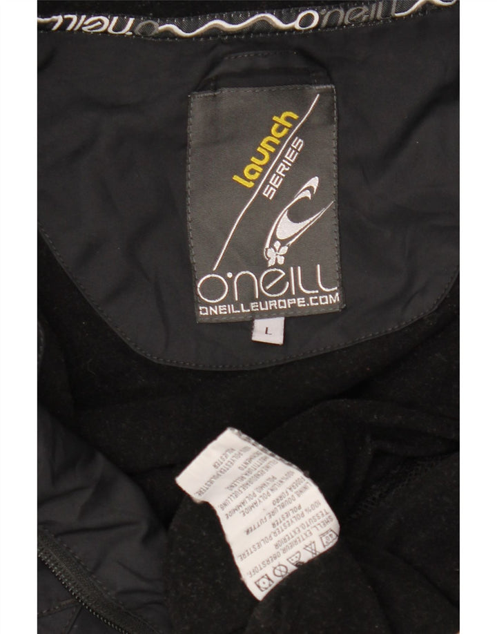 Ανδρικό μπουφάν με κουκούλα O'Neill UK 40 μεγάλο μαύρο πολυεστέρα