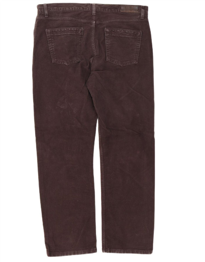 Ανδρικό καθημερινό παντελόνι Marks & Spencer W36 L31 Καφέ βαμβακερό