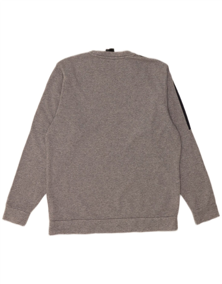 Ανδρικό φούτερ Adidas Jumper με μεγάλο γκρι βαμβακερό φούτερ