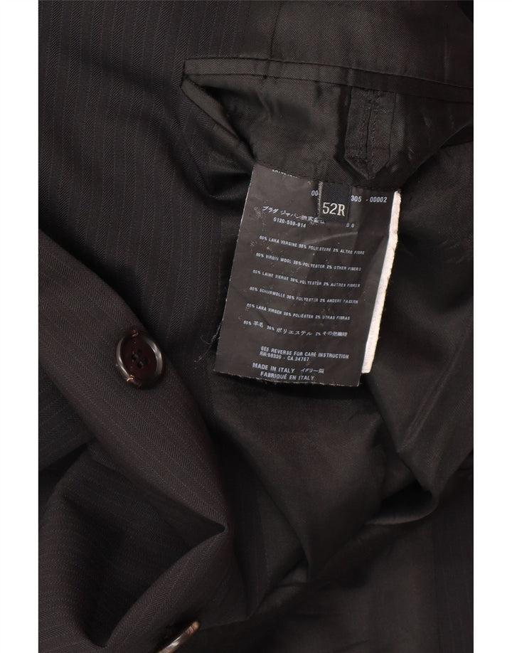 Ανδρική φόρμα 2 τεμαχίων PRADA 3 κουμπιών IT 52 XL W34 L30 Μαύρο Classic