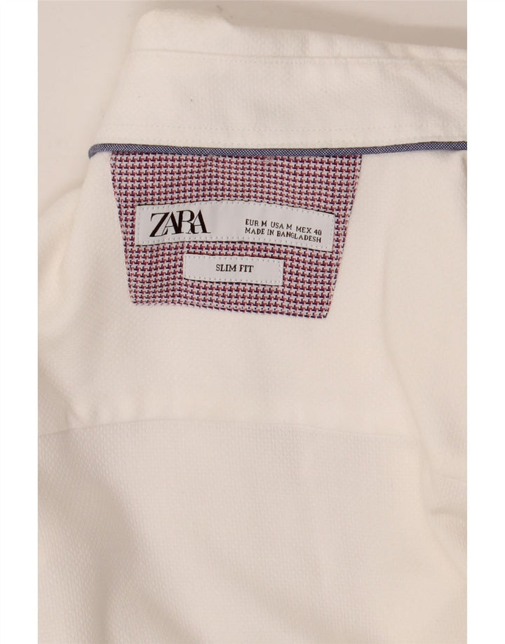 Ανδρικό πουκάμισο Zara Slim Fit Medium White