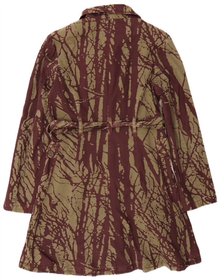 Γυναικείο Desigual Abstract Pattern Windbreaker Coat EU 40 Μεσαίο πράσινο βαμβακερό