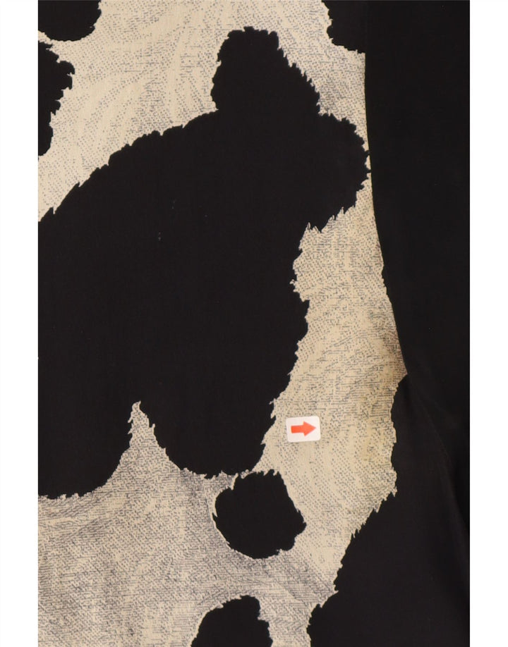 Γυναικεία μπλούζα Fendi Top UK 14 Large Black Animal Print Designer