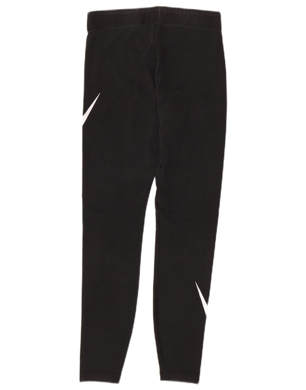 Γυναικεία γραφικά κολάν NIKE UK 8 Small Black Cotton