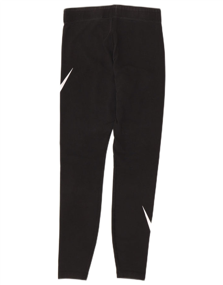 Γυναικεία γραφικά κολάν NIKE UK 8 Small Black Cotton