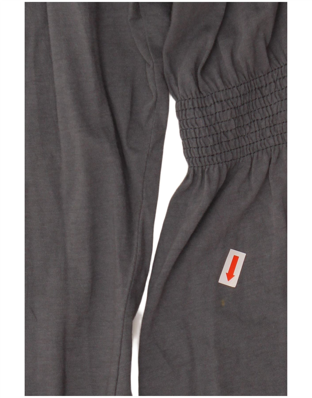 ZARA Γυναικεία μπλούζα Trafaluc 3/4 μανίκια τοπ UK 12 μεσαία γκρι βαμβακερή