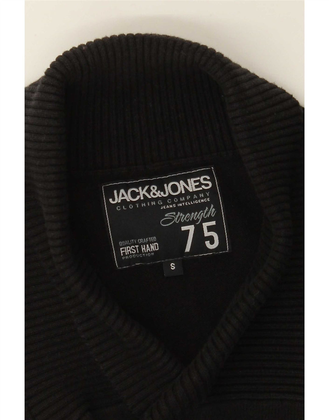 Jack & Jones Ανδρικό πουλόβερ με σάλι με λαιμόκοψη μικρό μαύρο