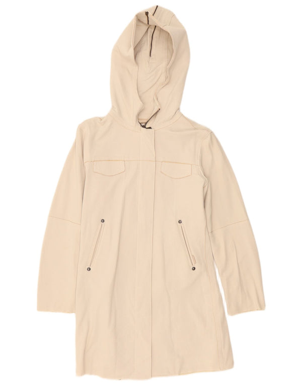 Γυναικείο παλτό Calvin Klein με κουκούλα UK 6 XS Beige Polyamide