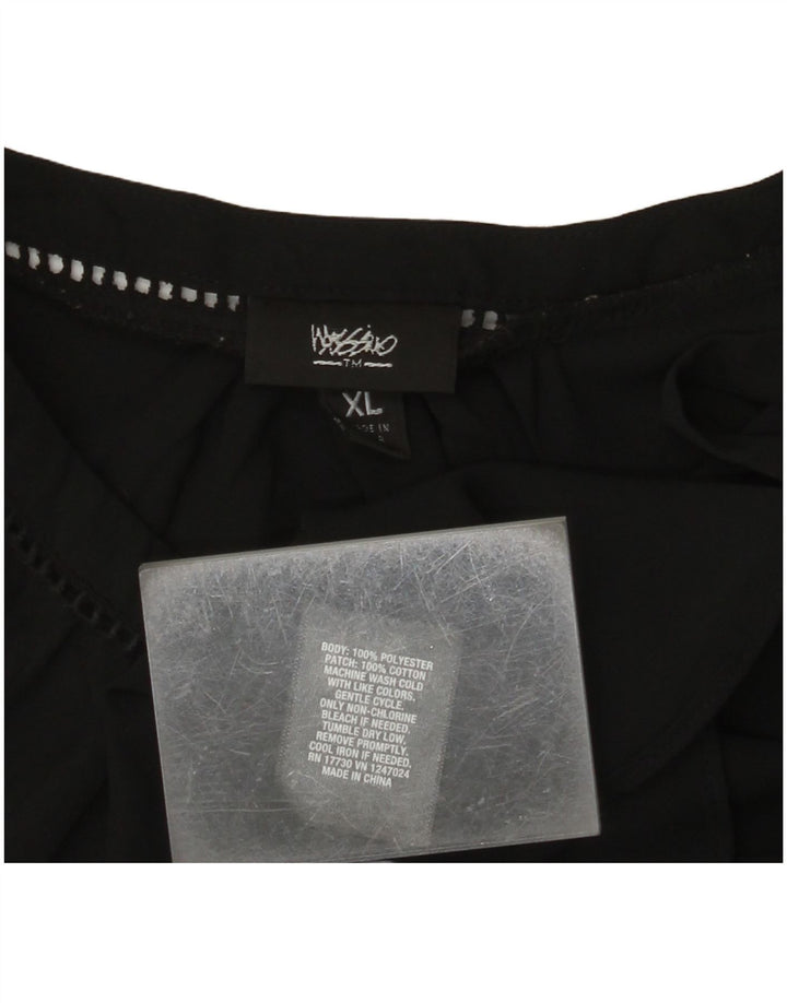 MOSSIMO Γυναικεία Αμάνικη Μπλούζα Τοπ UK 18 XL Μαύρο Πολυεστέρας