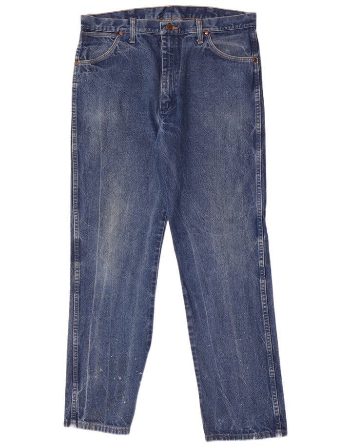 Ανδρικό τζιν Wrangler ίσιο W36 L32 Μπλε βαμβακερό