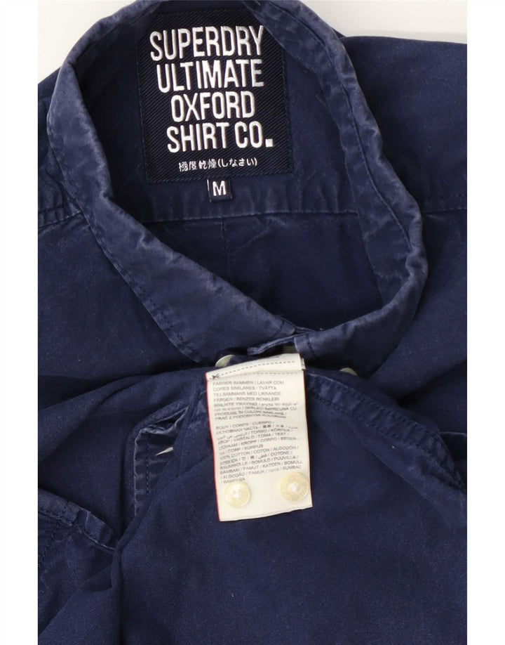 Ανδρικό πουκάμισο Superdry Μοντέρνο Classic Fit Βαμβακερό μεσαίο ναυτικό