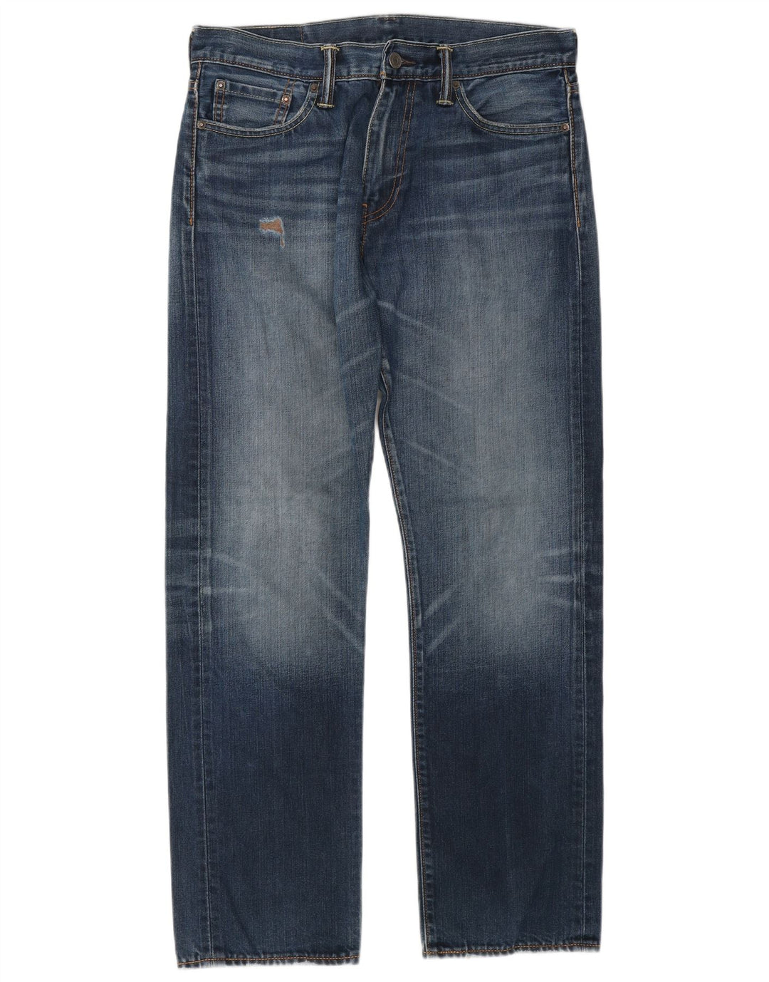 Levi's Mens 504 Straight Jeans W32 L32 Blue Cotton