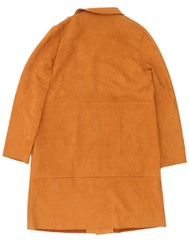 Zara Γυναικείο Ανοιχτό Σουέντ Πανωφόρι UK 18 XL Καφέ