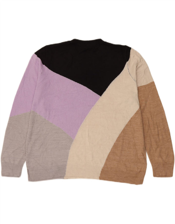 Marks & Spencer Γυναικείο πουλόβερ με λαιμόκοψη UK 18 XL πολύχρωμο