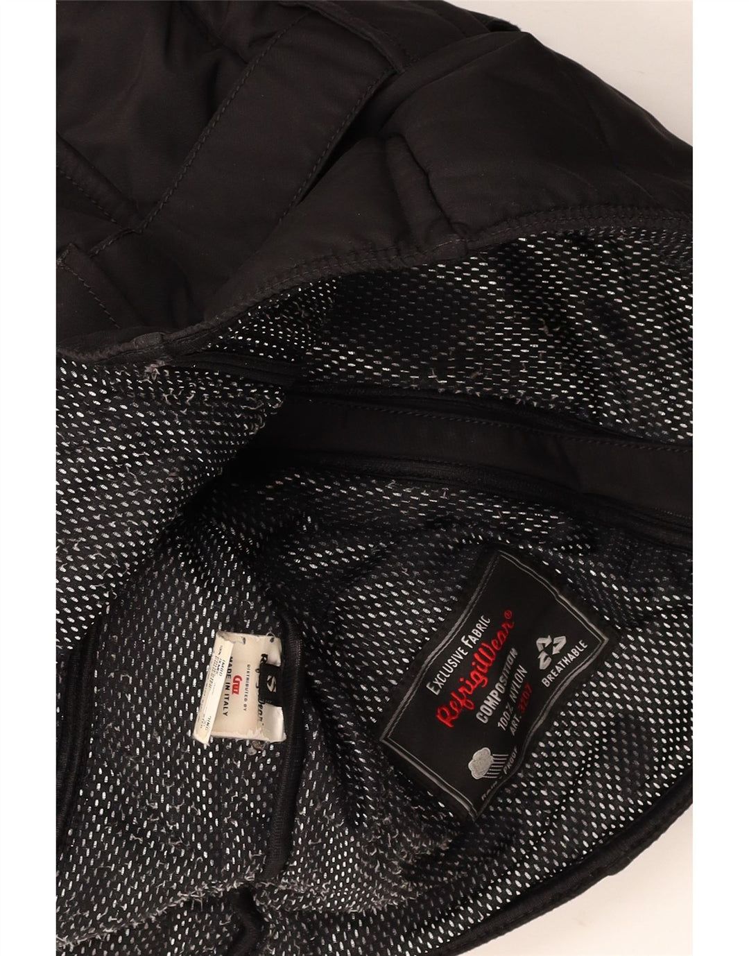 Γυναικείο μπουφάν REFRIGIWEAR Crop padded UK 10 Small Black Polyamide