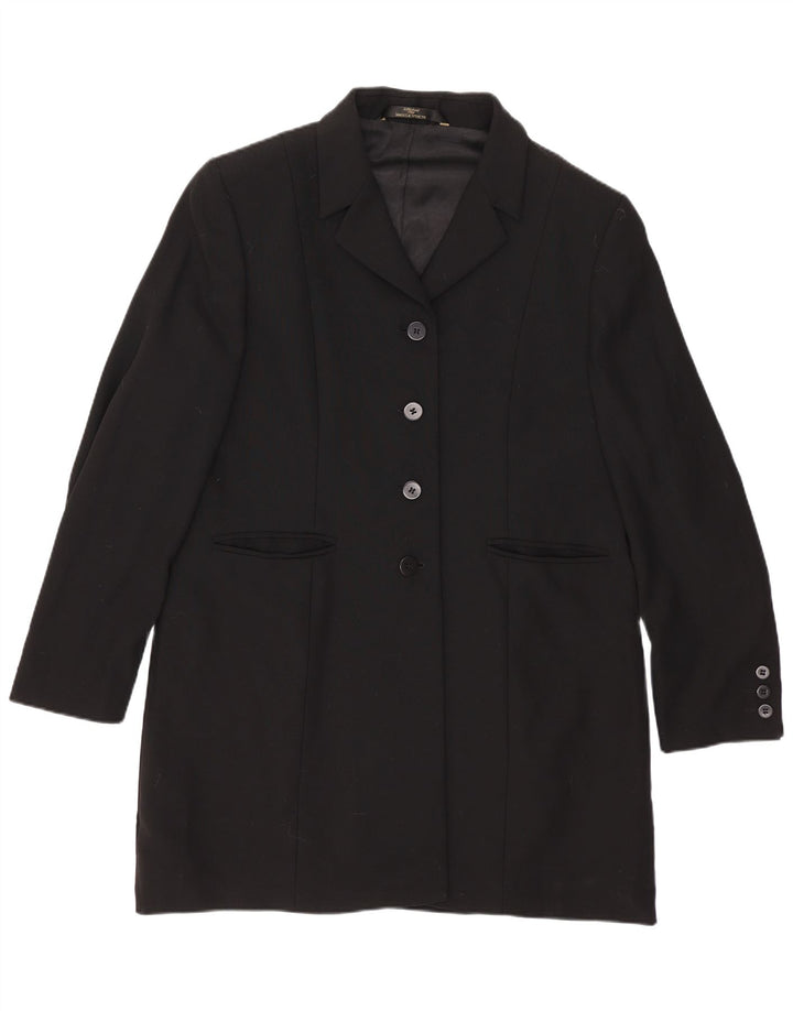 Marks & Spencer Γυναικείο Πανωφόρι UK 16 Large Black New Wool