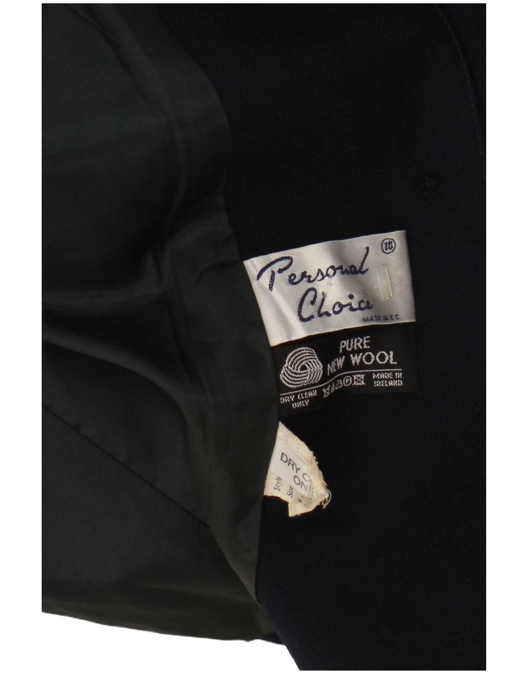 Προσωπική Επιλογή Γυναικείο μπουφάν blazer UK 18 XL Navy Blue Wool