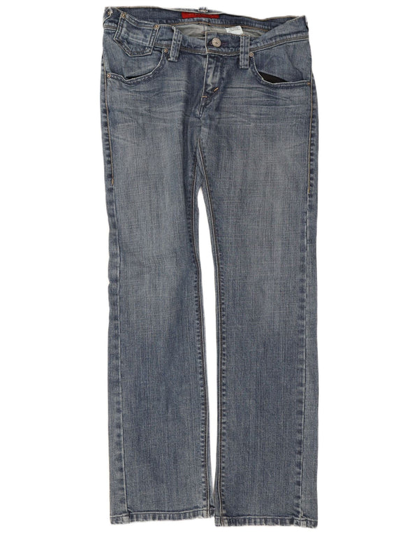 Levi's Womens 504 Straight Jeans W29 L32 Blue Cotton