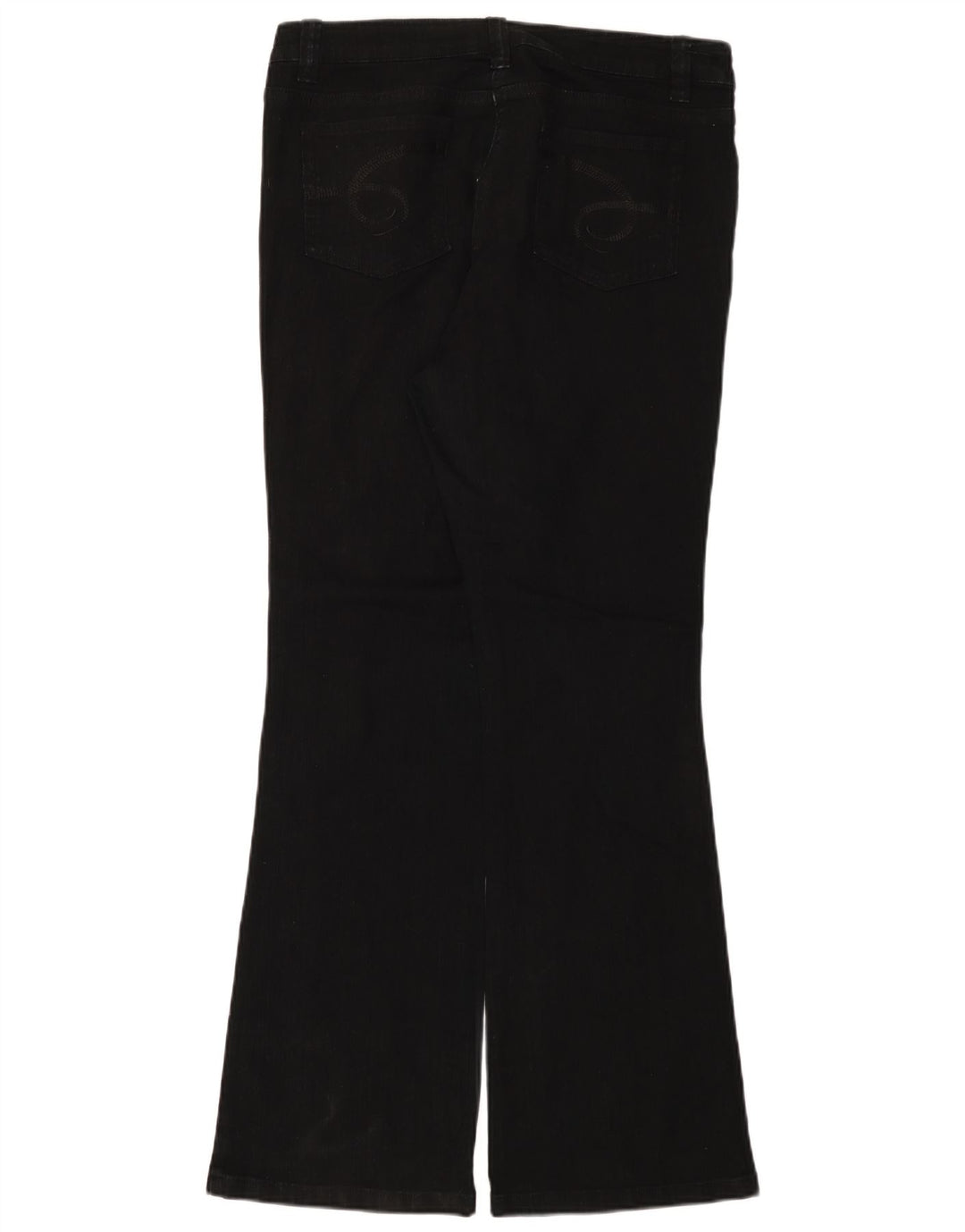 Marks & Spencer Γυναικείο αυτόγραφο Bootcut Jeans UK 14 Large W34 L33 Black