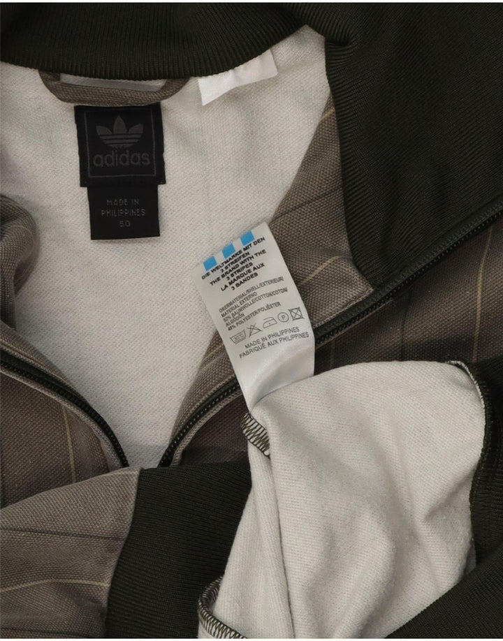 Ανδρική φόρμα Adidas Top Jacket IT 50 Βαμβακερό μεσαίο γκρι ρίγες