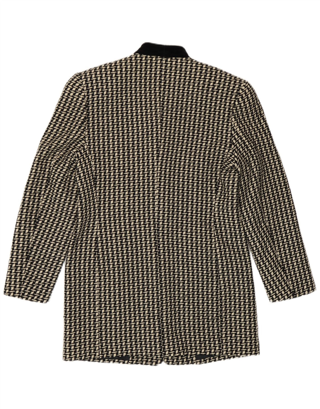 Erreuno Γυναικείο Longline Abstract Pattern Jacket Blazer IT 44 Medium Black