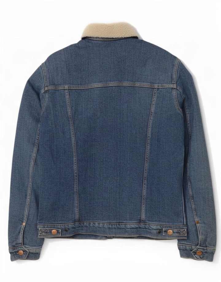 Ανδρικό τζιν Sherpa Jacket Wrangler UK 36 Small Blue Cotton