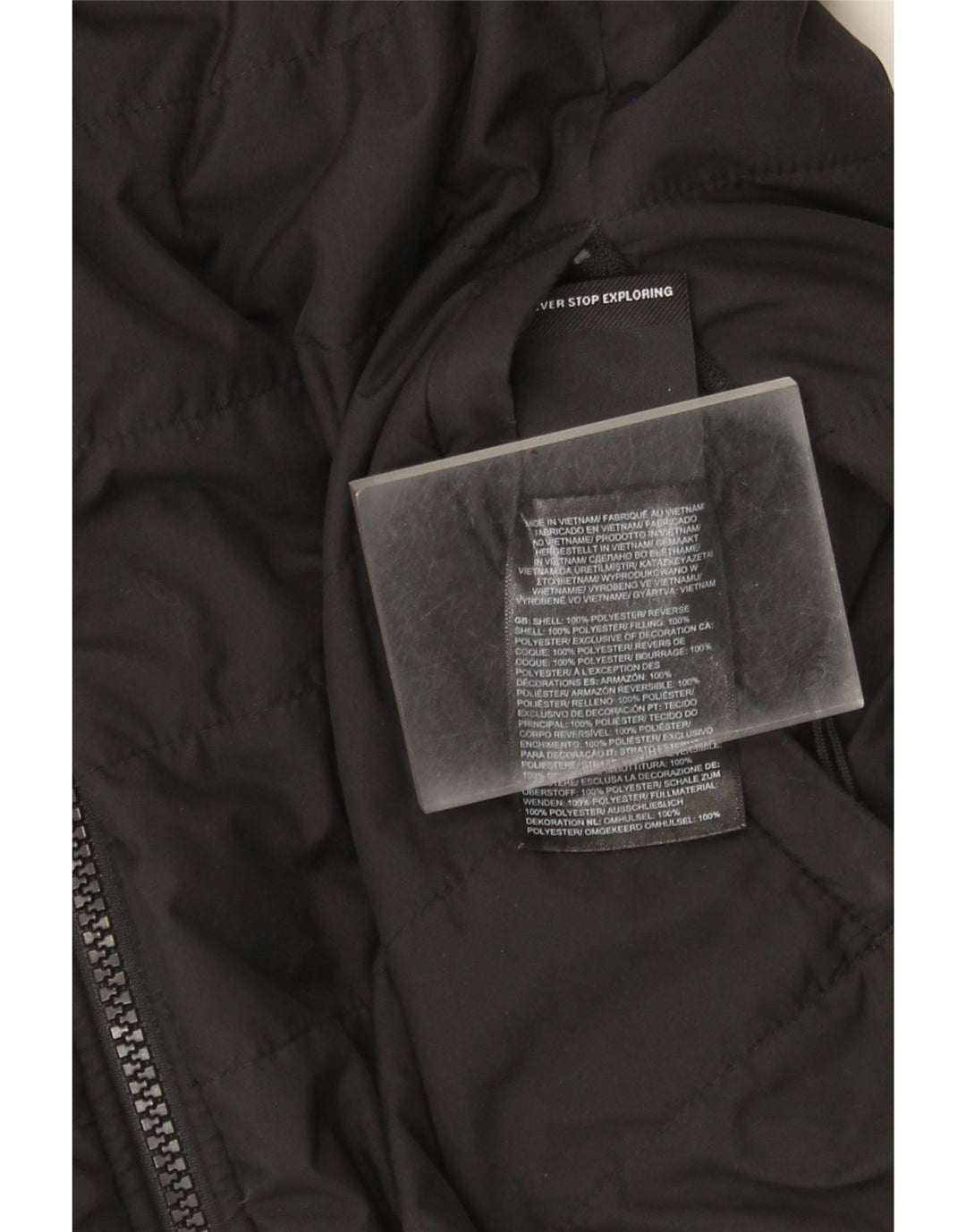 The North Face γυναικείο αναστρέψιμο μπουφάν με επένδυση UK 14 Μεσαίο μαύρο πολυεστέρα