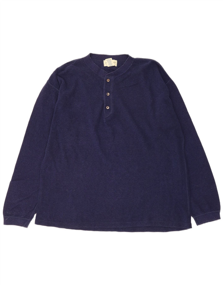 Ανδρικό μπλουζάκι Eddie Bauer Loose Fit Μακρυμάνικο μεσαίο, μπλε ναυτικό βαμβακερό